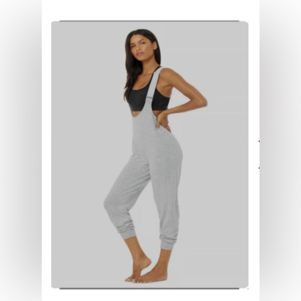 Alo Yoga layback Jumpsuit dove grey heather
